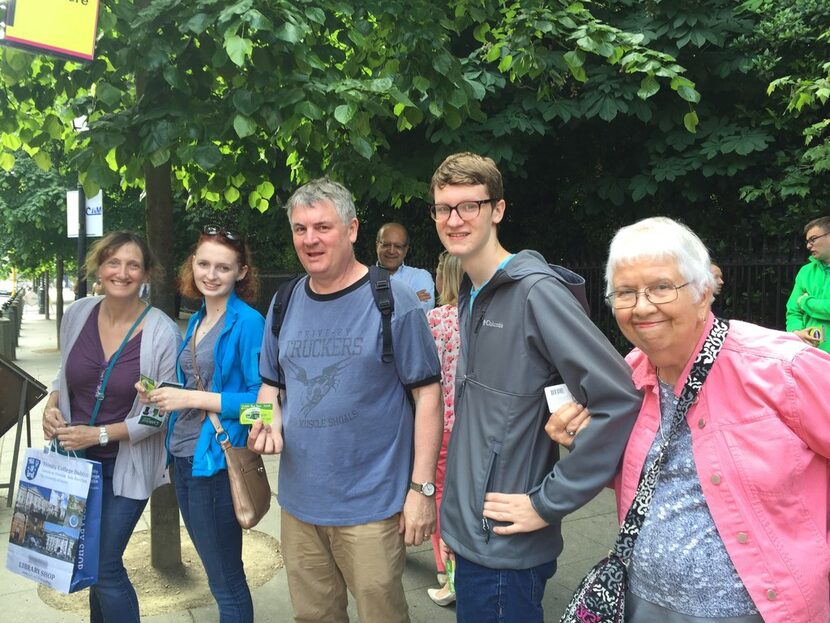 Suzanne Lewis of Plano photographed three generations of her family at St. Stephen's Green...