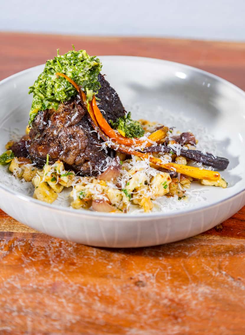 Osteria il Muro in Denton has an ever-changing menu, sometimes including this short rib dish.