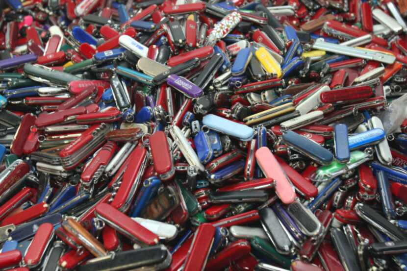 Knives of all sizes and types have been discarded at airport security checkpoints for years....