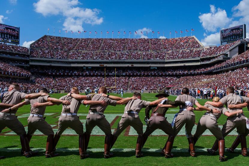 Kyle Field prepares for the opening kickoff of the Texas A&M-Auburn game on Saturday, Sept....