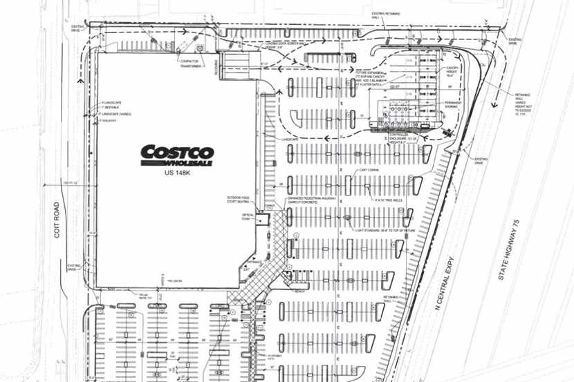  The planned Costco store is on the west side of North Central Expressway, just south of LBJ...