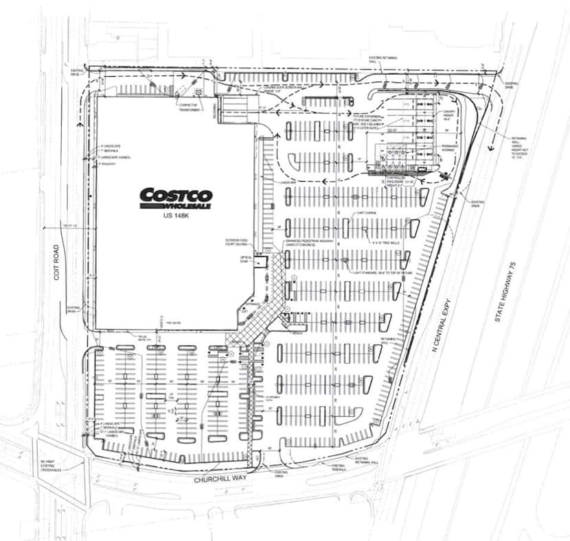  The planned Costco store is on the west side of North Central Expressway, just south of LBJ...