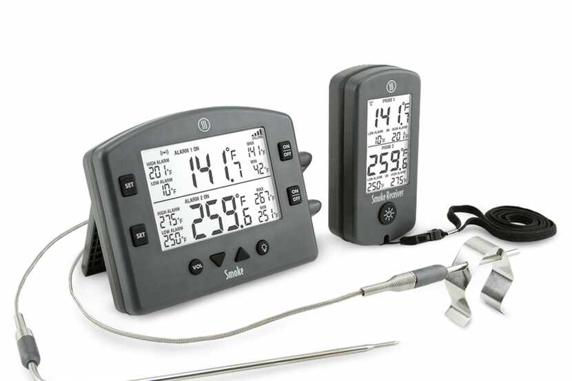 Smoke two channel probe thermometer