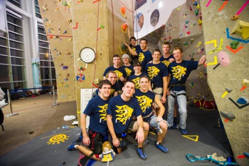 
The Climbing Society at Texas A&M-Commerce scaled the greatest vertical distance on an...