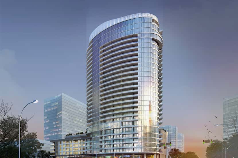 The LVL 29 tower will be the tallest building in Plano's $3 billion Legacy West development....