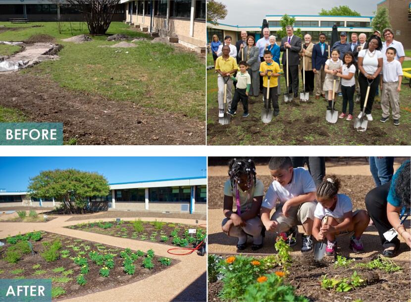  Nancy J. Cochran Elementary received a courtyard makeover and outdoor classroom court yard...