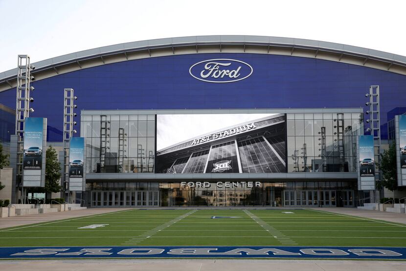 The Ford Center at The Star in Frisco on Tuesday July 17, 2018. Various videos are shown on...