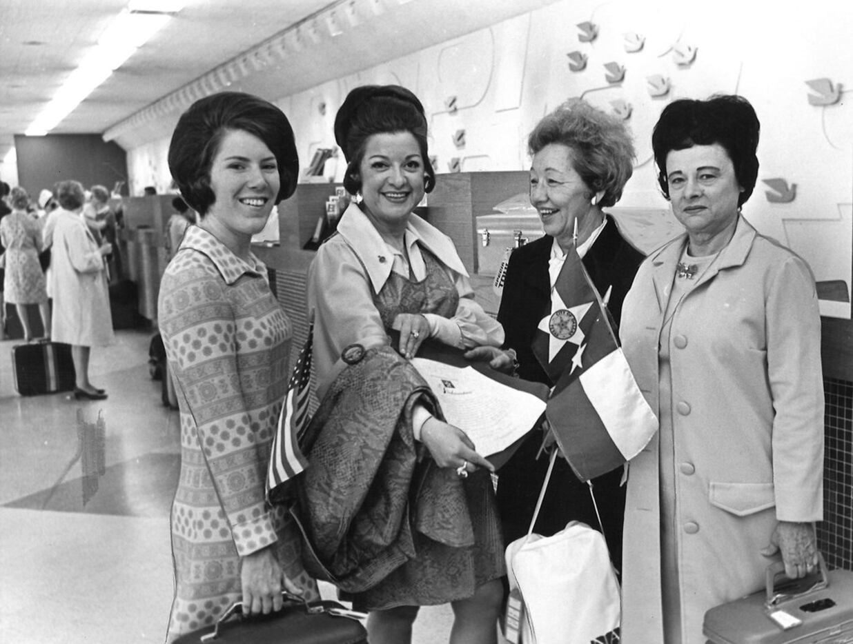 Then-Dallas City Councilwoman Anita N. Martinez (second from left) in April 1970.. With her...