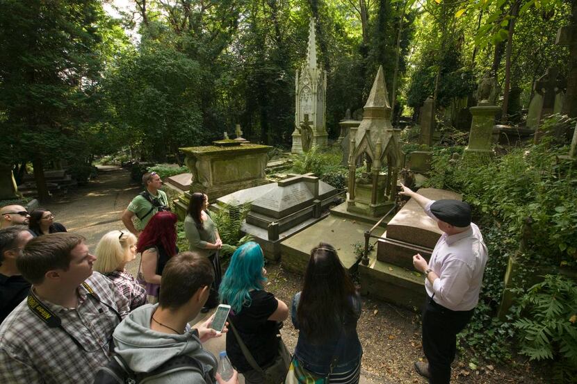 Highgate Cemetery  guide Kevin Bourne says he enjoys sharing his fascination with funerary...
