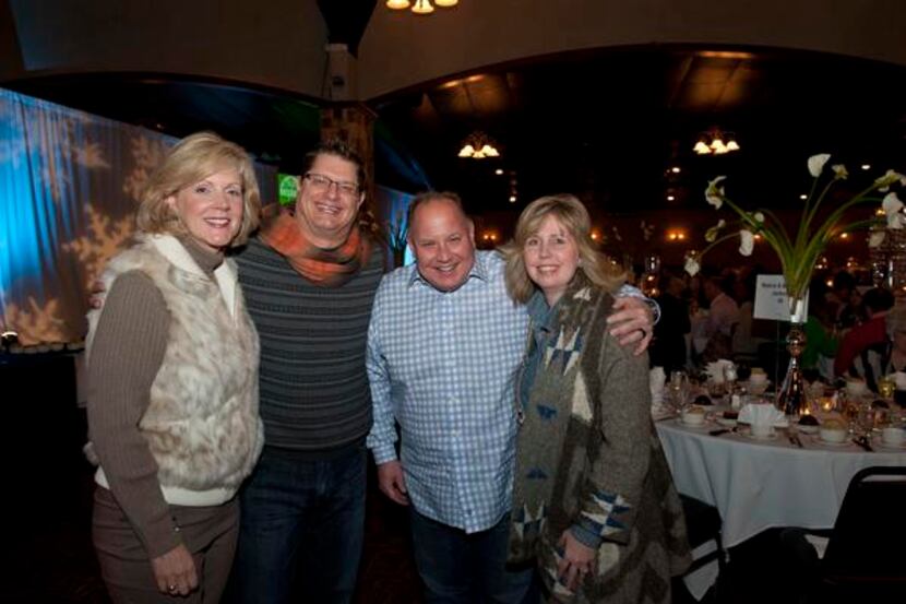 
Ski Plano 2013 emcees Mabrie and Marshall Jackson enjoy last year’s fundraiser with Doug...