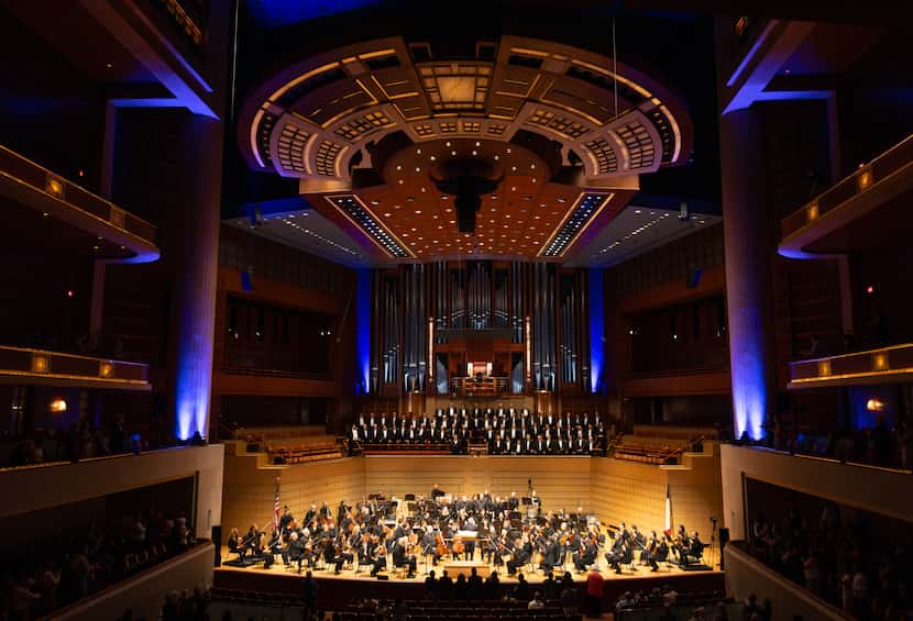 Music director Fabio Luisi conducts the Dallas Symphony Orchestra, Dallas Symphony Chorus...