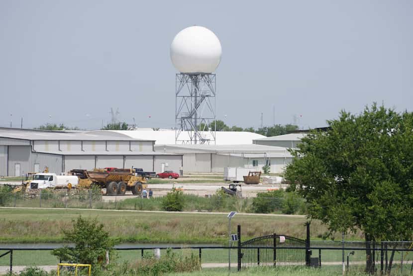 National Weather Service doppler radar at Spinks Airport in Burleson on July 9, 2019.