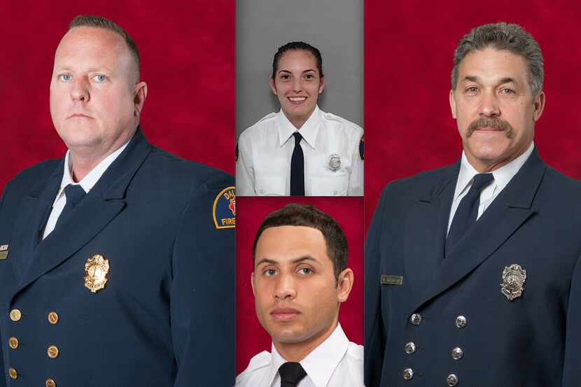 Dallas Fire-Rescue identified the four firefighters who were injured at the Highland Hills...