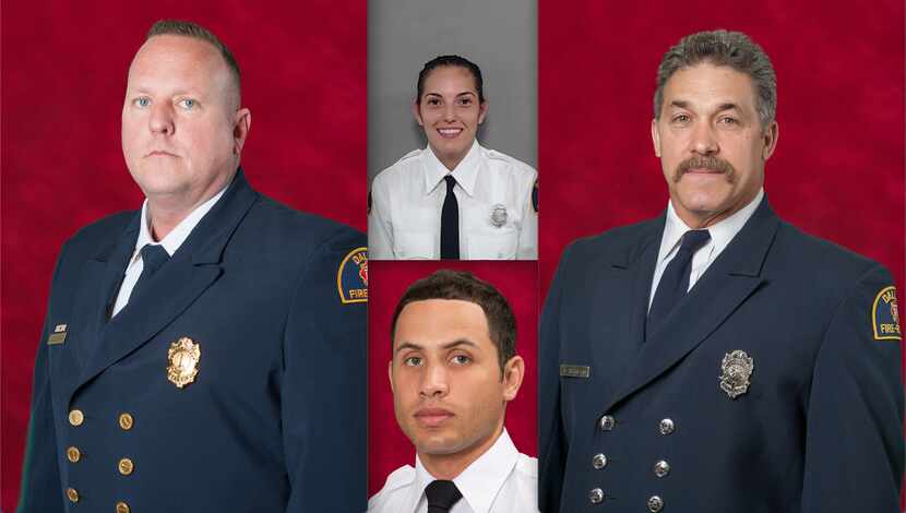 Dallas Fire-Rescue identified the four firefighters who were injured at the Highland Hills...