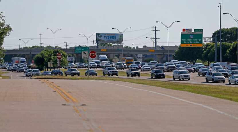 TxDOT hopes the Interstate 30 frontage road project will help relieve traffic in areas like...
