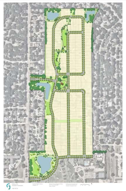 A site plan for the former Rolling Hills Country Club, which Provident Realty Advisors plans...