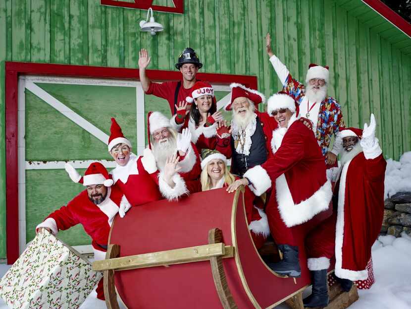 The cast of "Santas in the Barn"