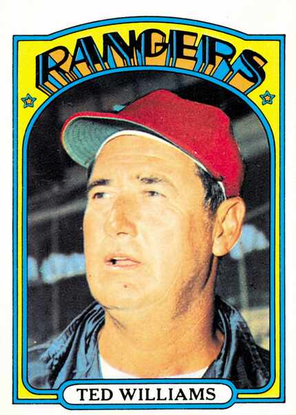  Boston Red Socks slugger Ted Williams was manager for the 1972 season that brought the...