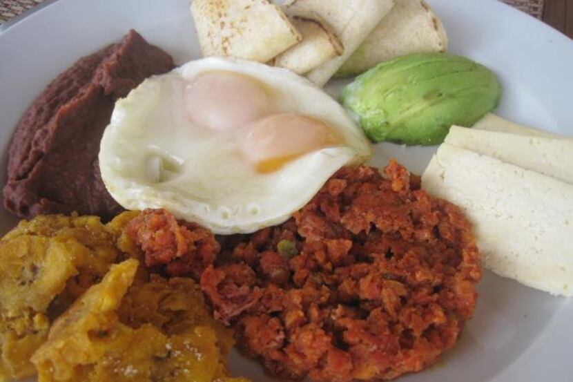 
The Honduran breakfast  at Las Verandas features handmade tortillas, among other delights.

