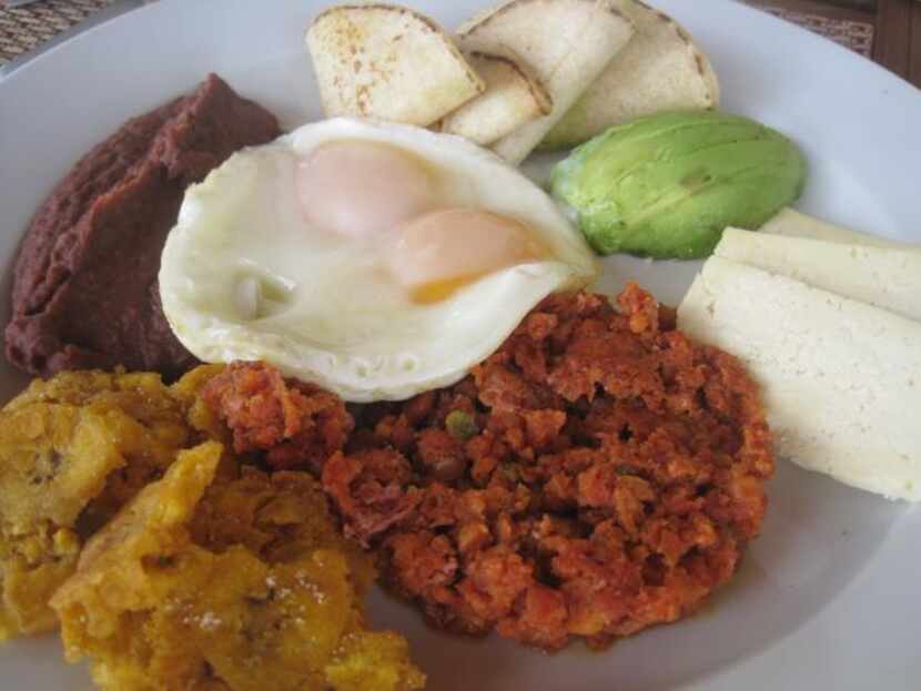
The Honduran breakfast  at Las Verandas features handmade tortillas, among other delights.
