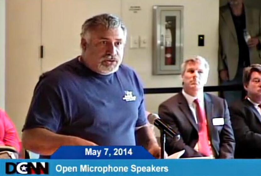 Jose Barrientos is shown addressing the Dallas City Council three years ago.