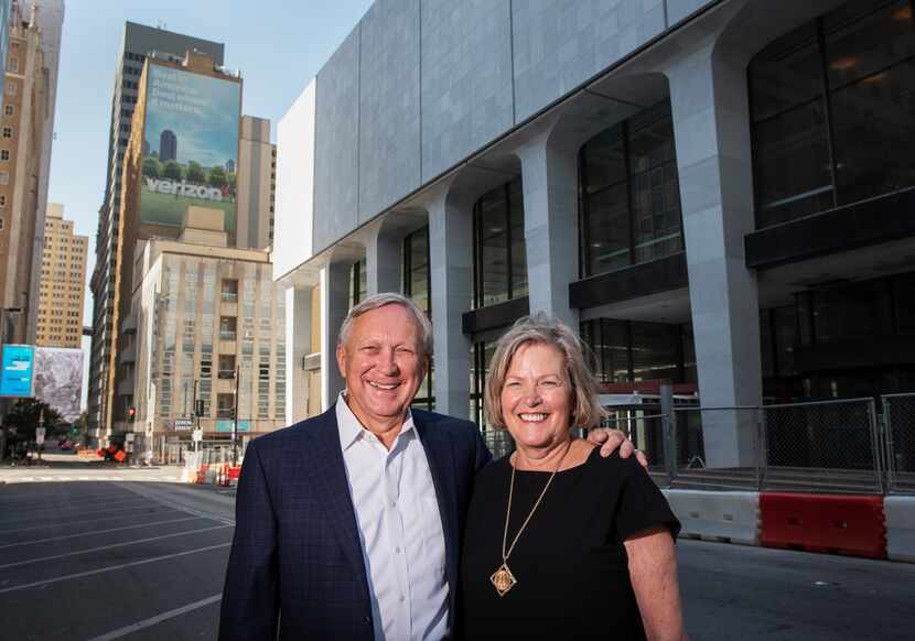 Jerry Merriman, president and founder of Merriman Anderson/Architects, and his wife, Deby...