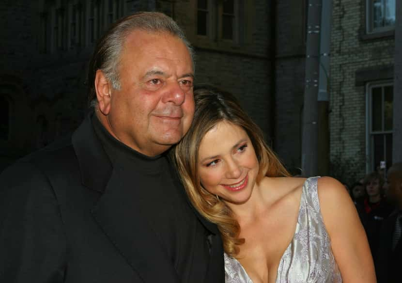 FILE - Mira Sorvino, right and father Paul Sorvino attend the premiere of "Reservation Road"...