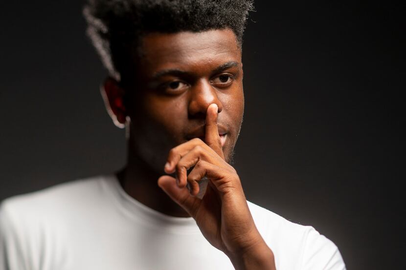 Cam Miller poses for a photograph in The Dallas Morning News studio Thursday, May 23, 2019....