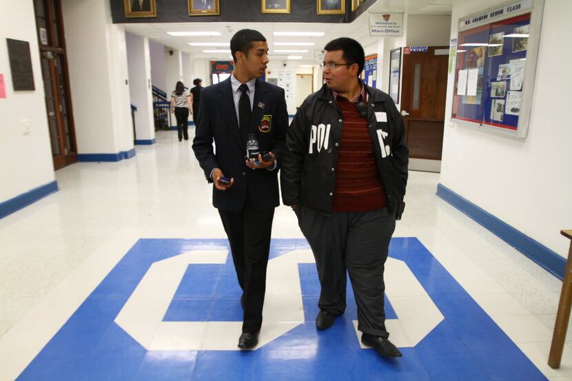In 2011, Adan Gonzalez, then class president of Adamson High School, patrolled the school as...