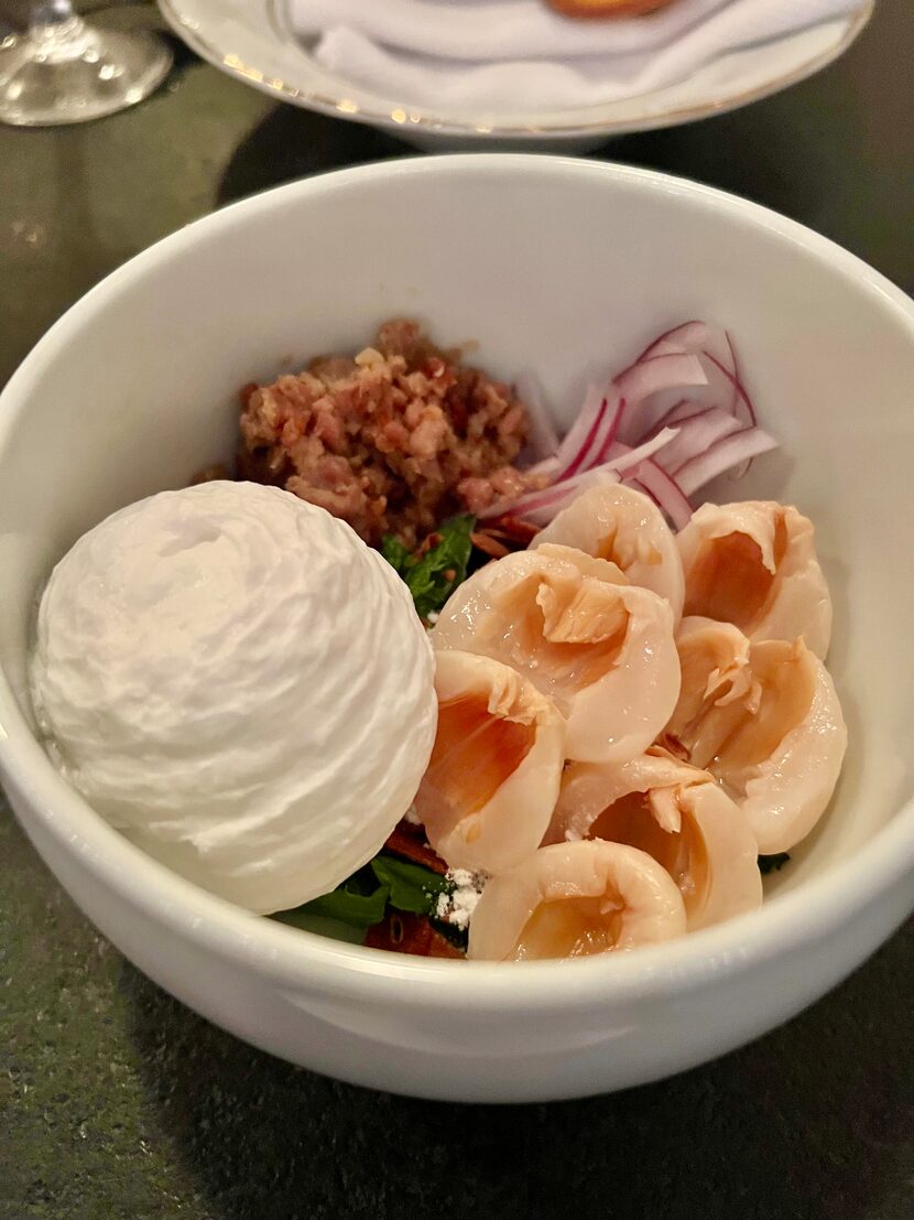 Pork and lychee salad at Rose's Luxury in Washington, D.C.