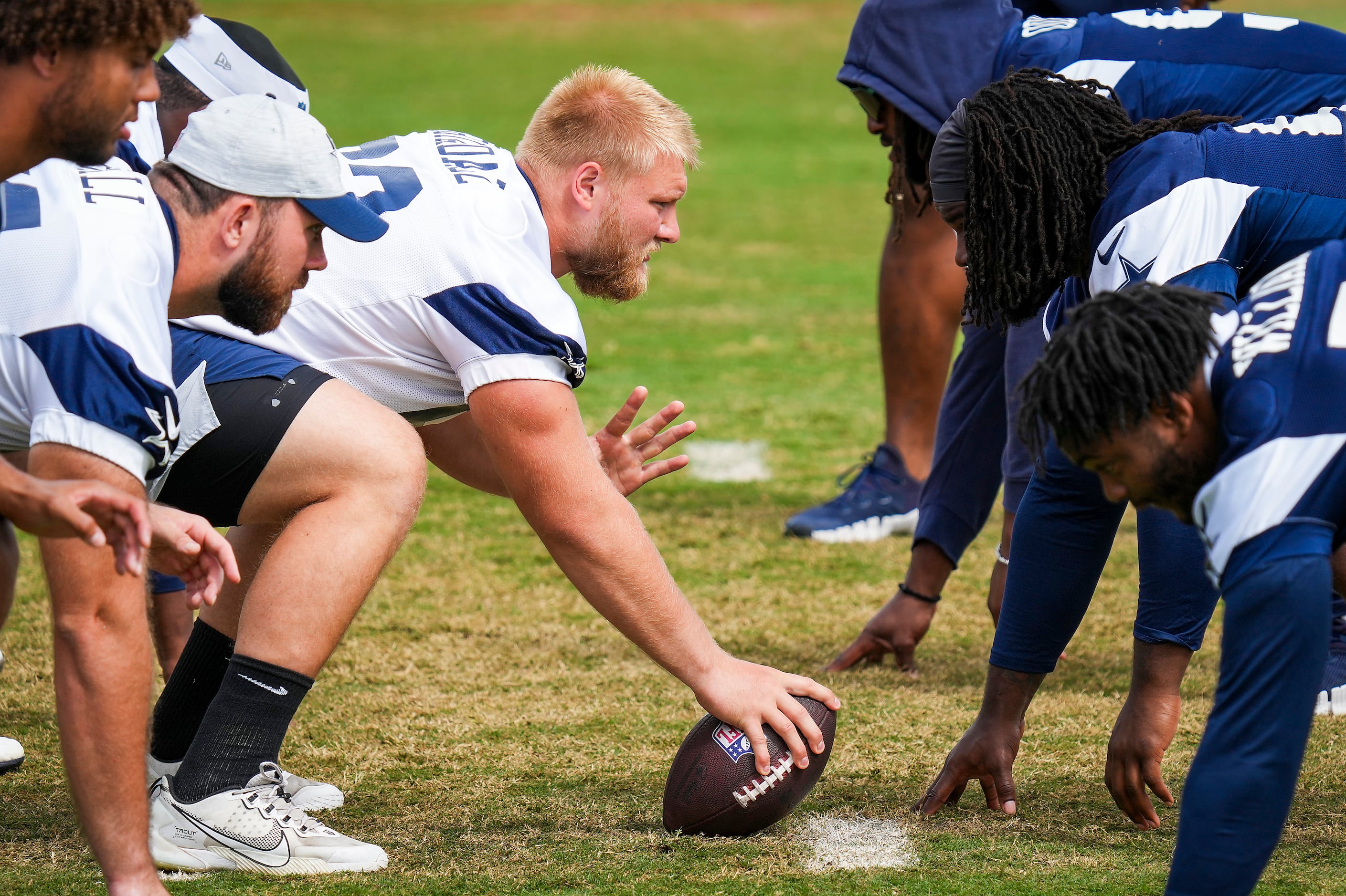 Dallas Cowboys center Tyler Biadasz (63) is seen after an NFL football game  against the Houston Texans, Sunday, Dec. 11, 2022, in Arlington, Texas.  Dallas won 27-23. (AP Photo/Brandon Wade Stock Photo - Alamy