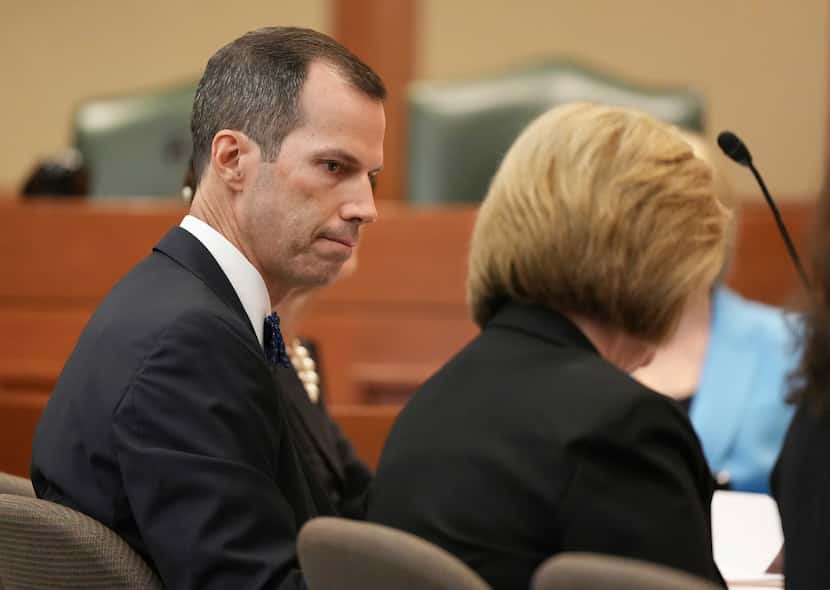 Investigator Mark Donnelly listens during testimony about Attorney General Ken Paxton before...