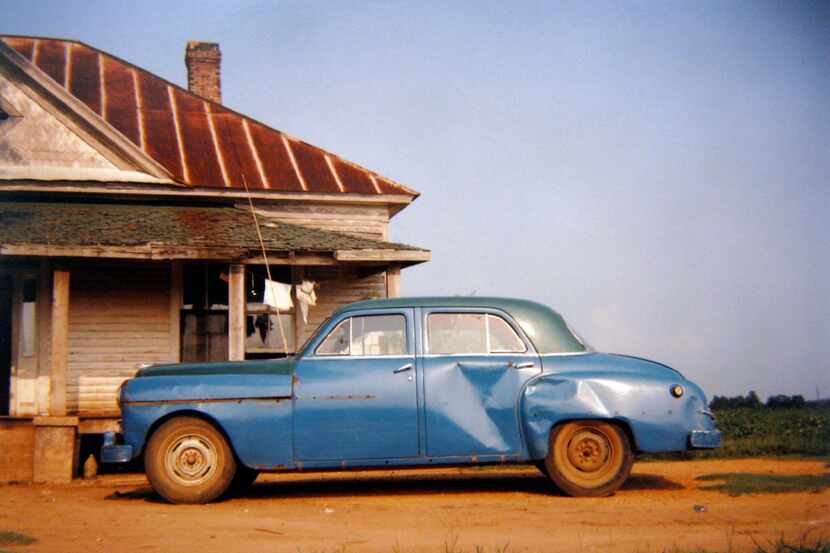 William Christenberry, House & Car, Near Akron, Alabama, 1978, Courtesy of PDNB Gallery,...