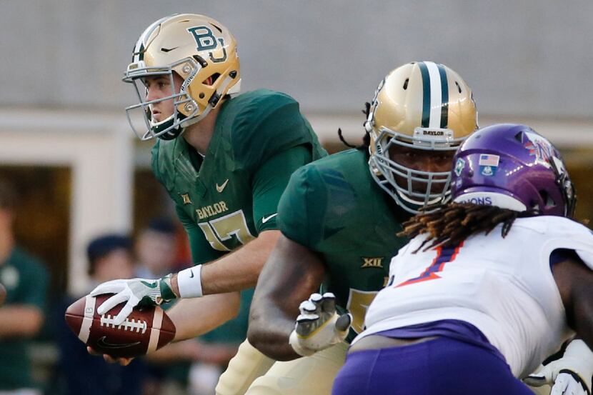 Baylor quarterback Seth Russell (17) is pictured during the Northwestern State University...