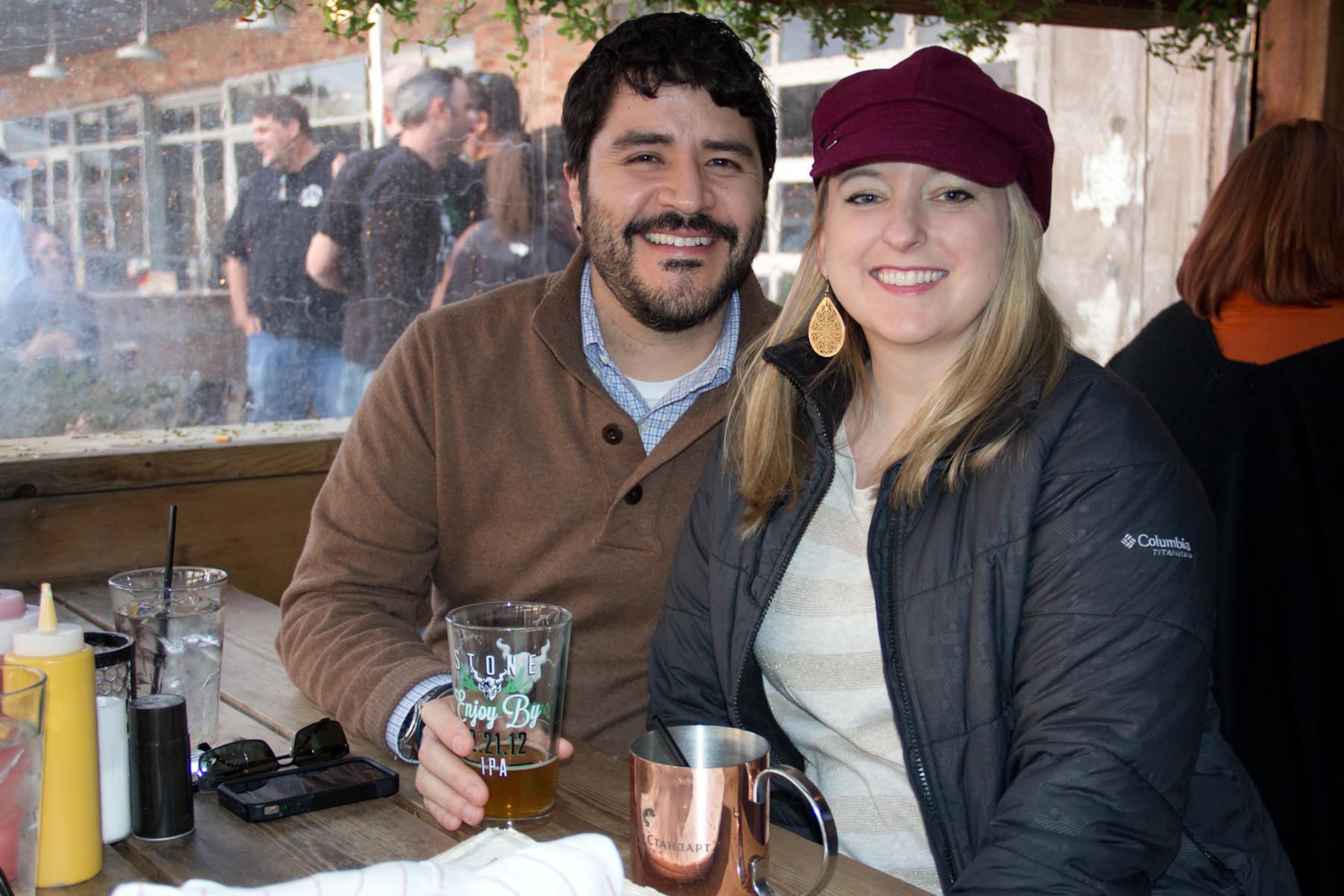 James Jimenez and Christy Cook attended Goodfriend Beer Garden's "Hopocalypse" party on...