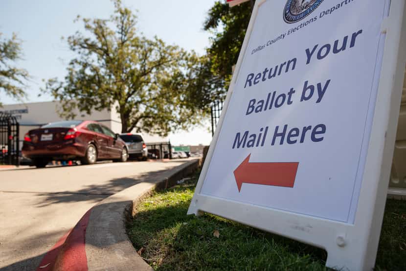 Multiple North Texas counties have seen a dramatic drop in mail-in ballots so far in early...