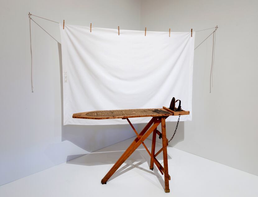 Betye Saar's "I'll Bend But I Will Not Break" is among 51 of her works on display at the...