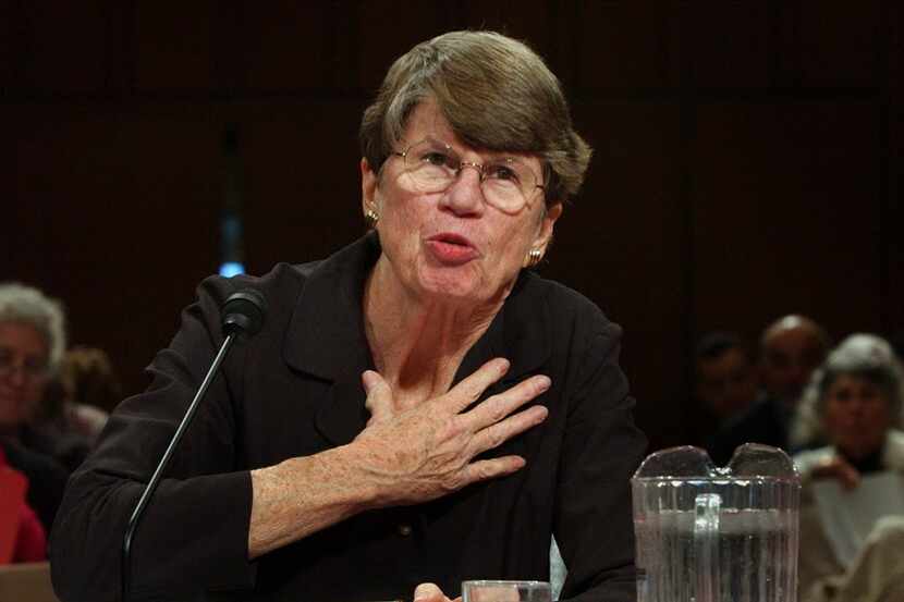 Former  U.S. Attorney General Janet Reno testifies in Washington in April 2004 before the...