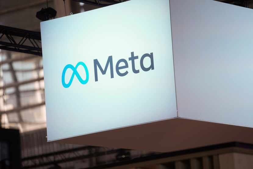 The Meta logo is seen at the Vivatech show in Paris, France, June 14, 2023. Users of Meta's...