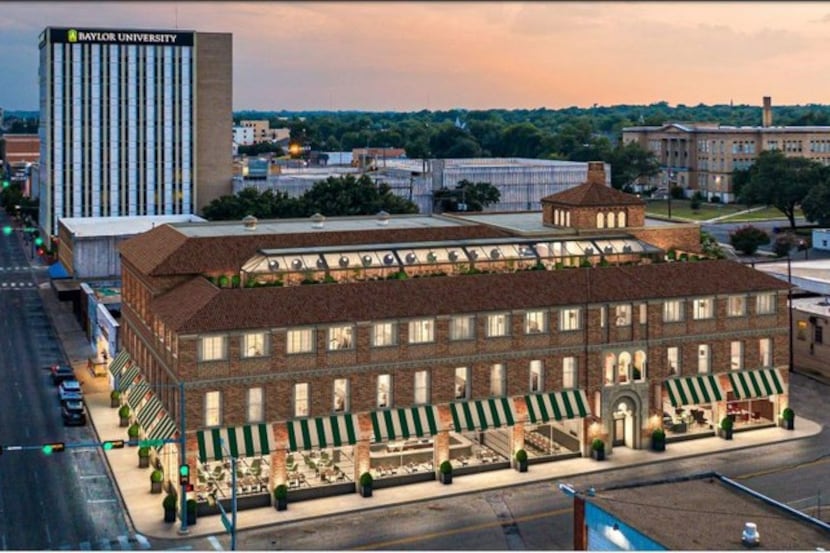An artist's rendering of a hotel in downtown Waco planned by Magnolia in a partnership with...