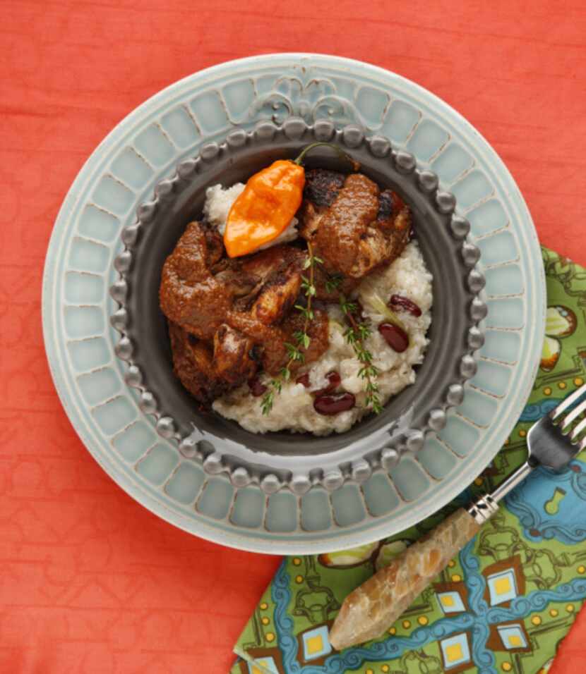 Jamaican Jerk Chicken with Rice and Peas