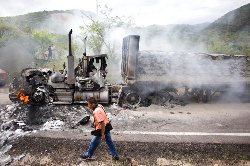 Reporters surrounded Josefina Vázquez Mota of the ruling National Action Party outside a...