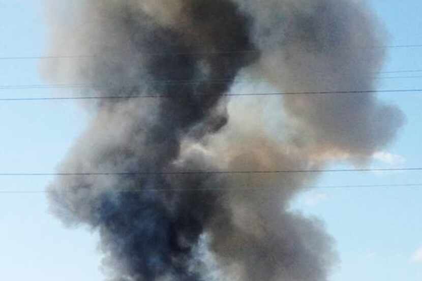 
A fire raged at a fertilizer business on May 29 in Athens, where ammonium nitrate was...
