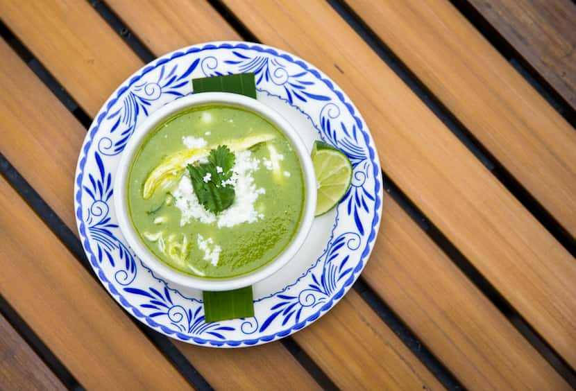 Pozole verde is one of the most popular things on the menu at Meso Maya.