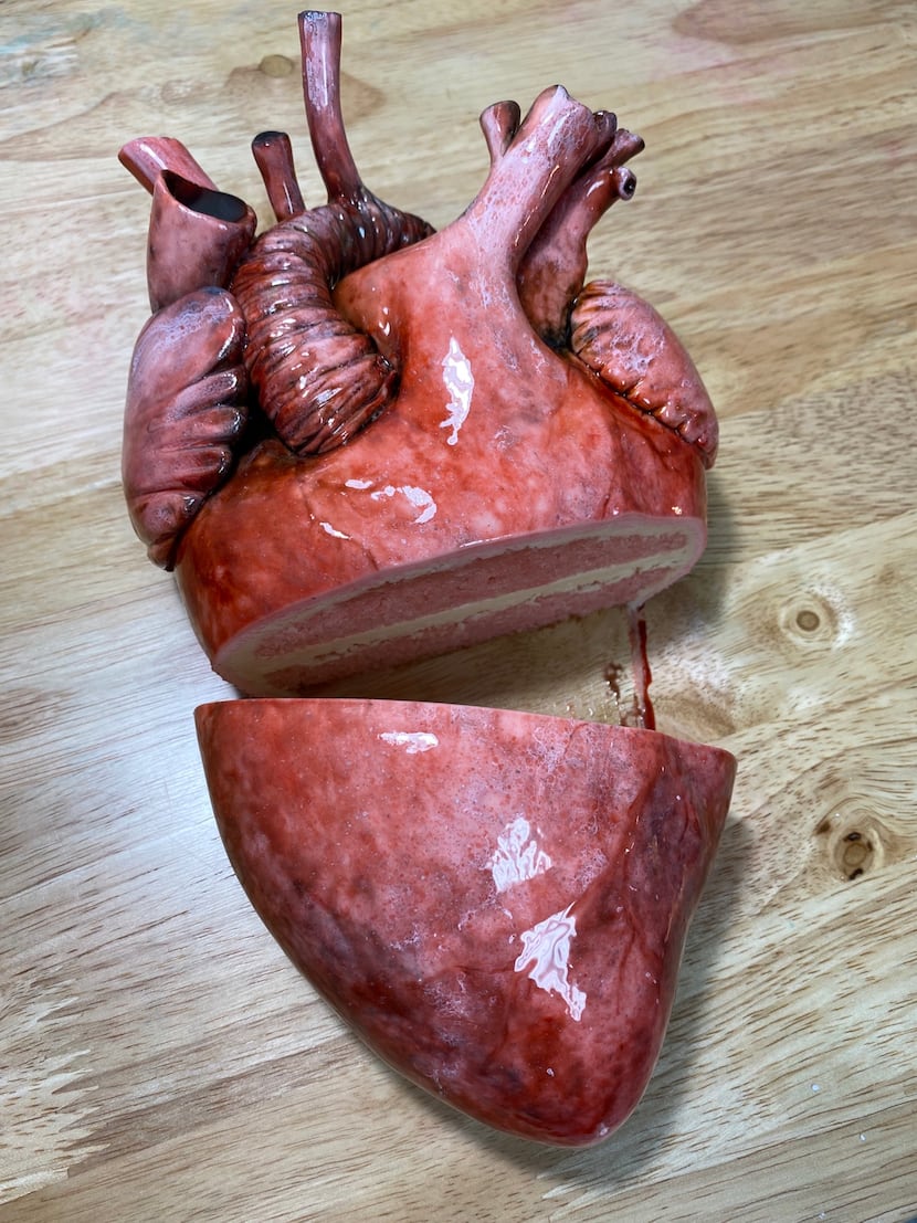 Crabby Cakes' heart cake has been popular with doctors and horror movie fans.