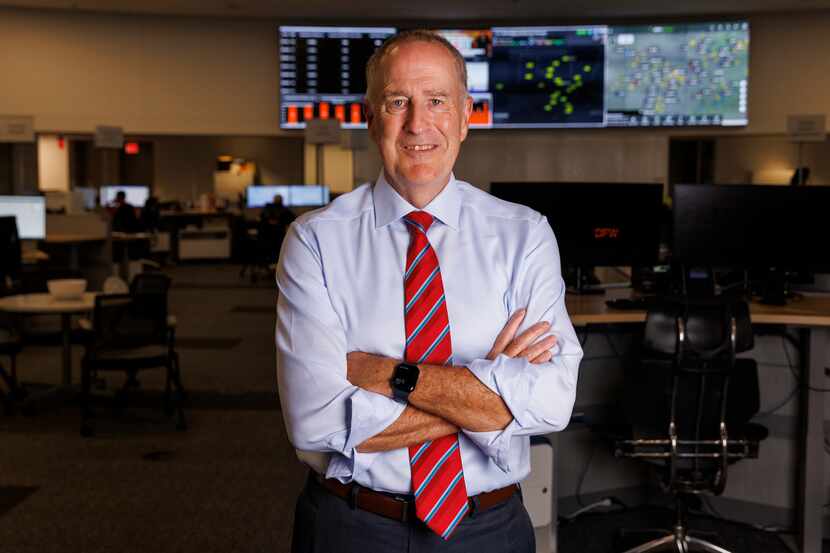 DFW International Airport CEO Sean Donohue pictured at the Integrated Operations Center,...