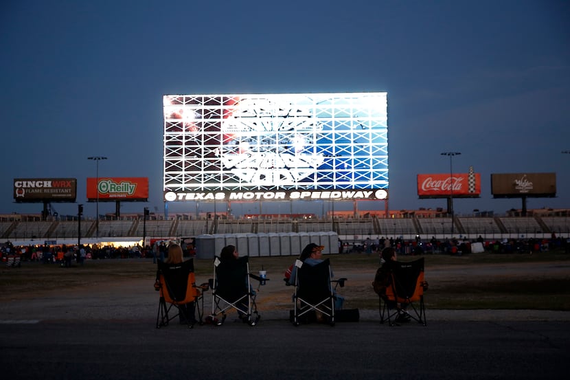 The Texas Motor Speedway previewed it's 'Big Hoss TV" to racing fans in Fort Worth,...