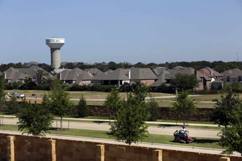 A file photo depicts a development under construction in North Texas.