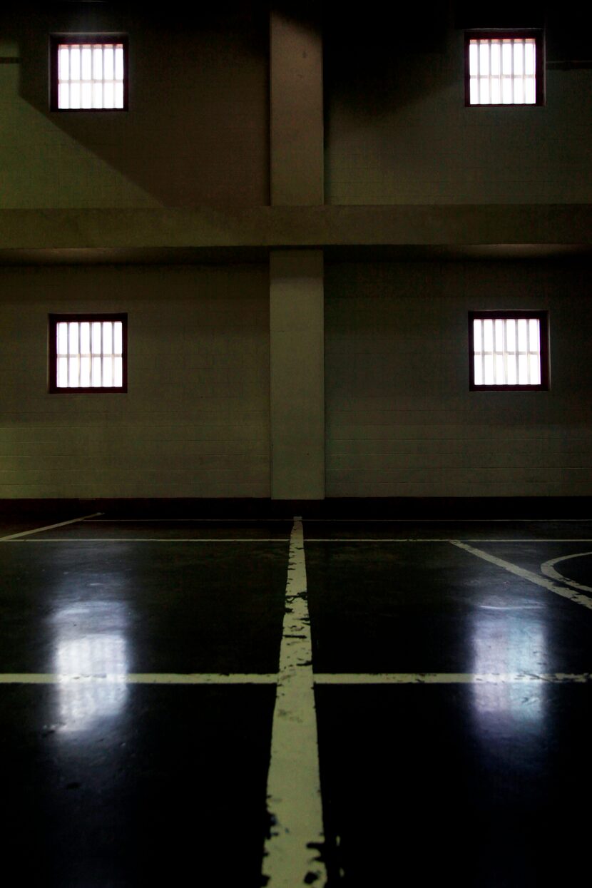 The gym inside the former Jesse R. Dawson State Jail on Aug. 29, 2013 in Dallas. The jail...