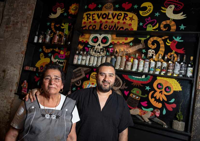 Chef Gino Rojas and his mother, Juanita Rojas, who makes the fresh tortillas, run the La...